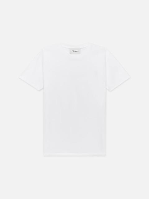 FRAME FRAME Logo Tee in Blanc