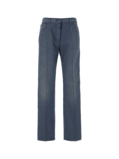 Prada Prada Women Cerulean Blue Denim Jeans