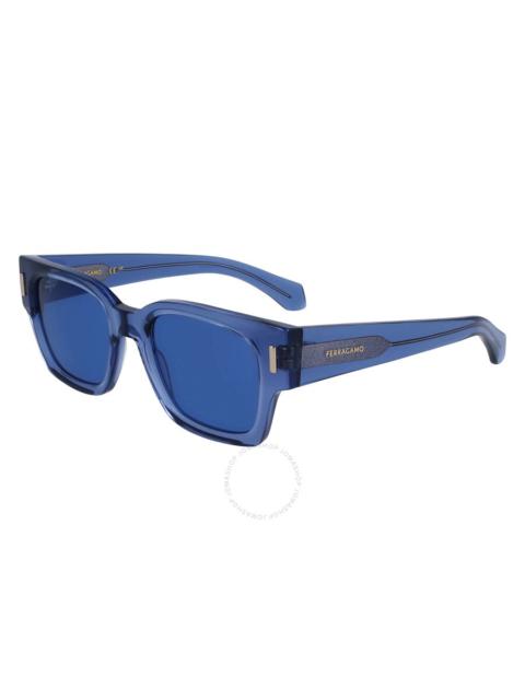FERRAGAMO Ferragamo Blue Square Men's Sunglasses SF2010S 432 52