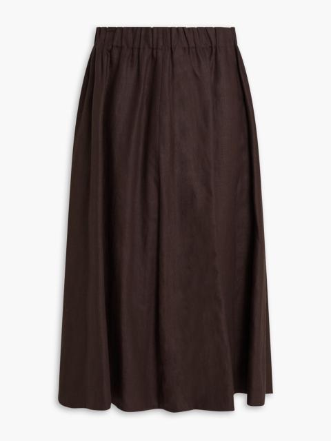 Brunello Cucinelli Linen midi skirt