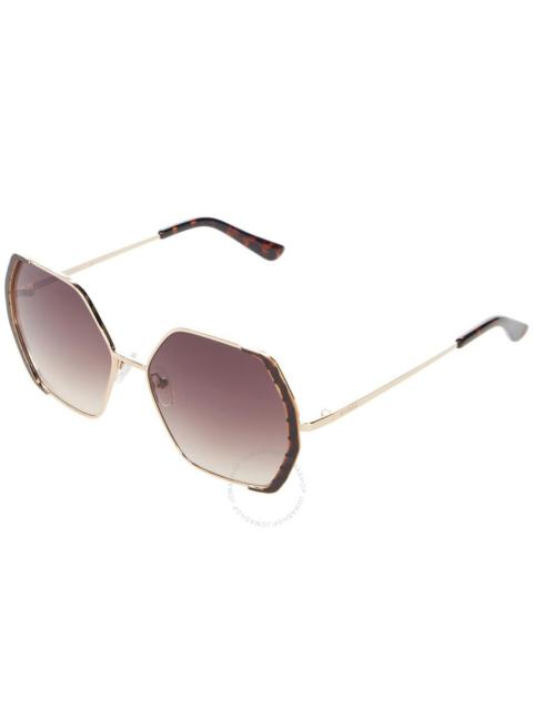 Other Designers Guess Factory Brown Gradient Butterfly Ladies Sunglasses GF0387 32F 57