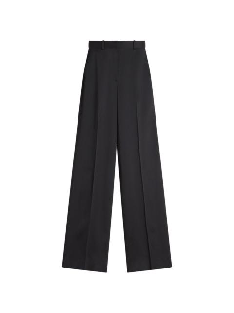 pressed-crease trousers