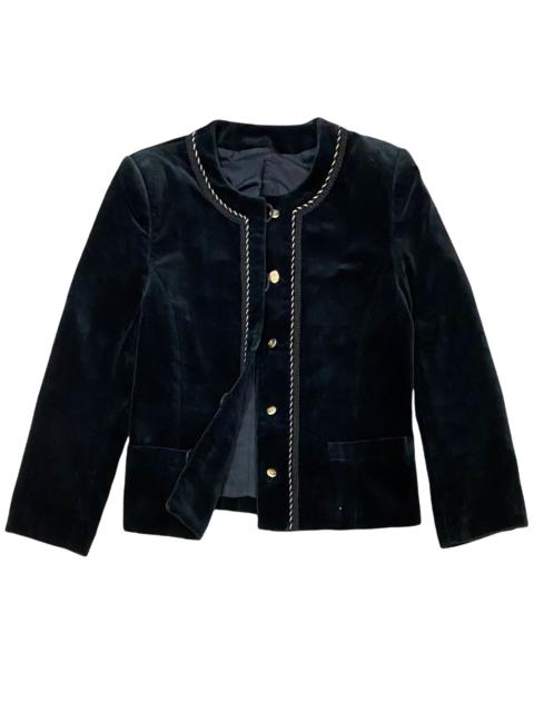 Other Designers Burberry Prorsum - VINTAGE BURBERRYS VELVET SUADE CROP TOP JACKET COAT