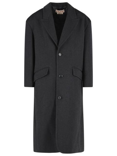 Marni Marni Black Virgin Wool Coat Women