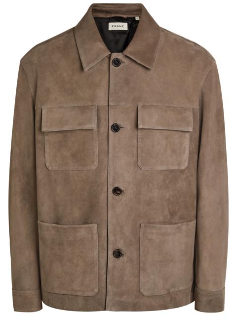 FRAME Frame Chore Suede Overshirt
