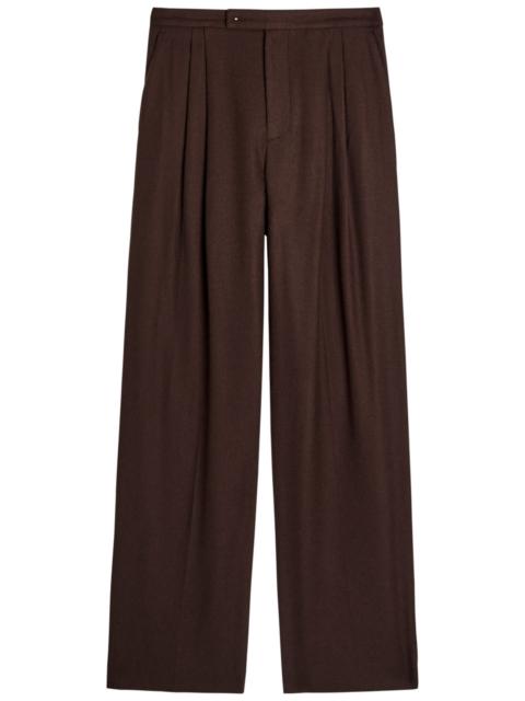 Vince Vince Pleated Wide-leg Woven Trousers
