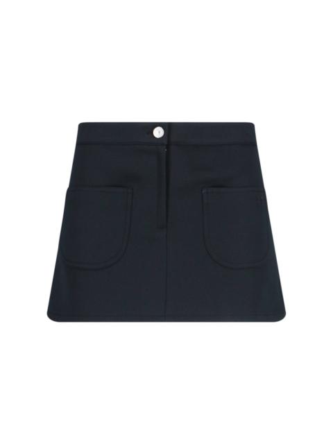 courrèges MINI SKIRT "2-POCKET"