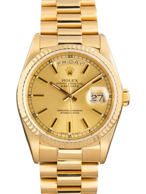 ROLEX Pre-Owned Rolex Day-Date 36 Yellow Gold Ref 18238