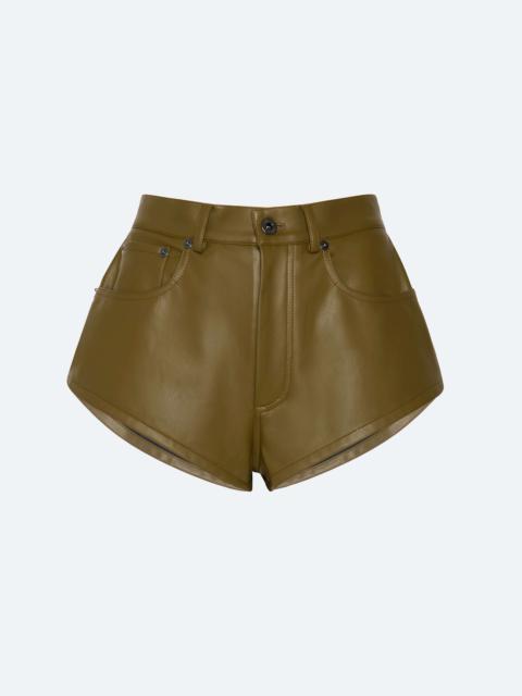 LAPOINTE Faux Leather Mini Short