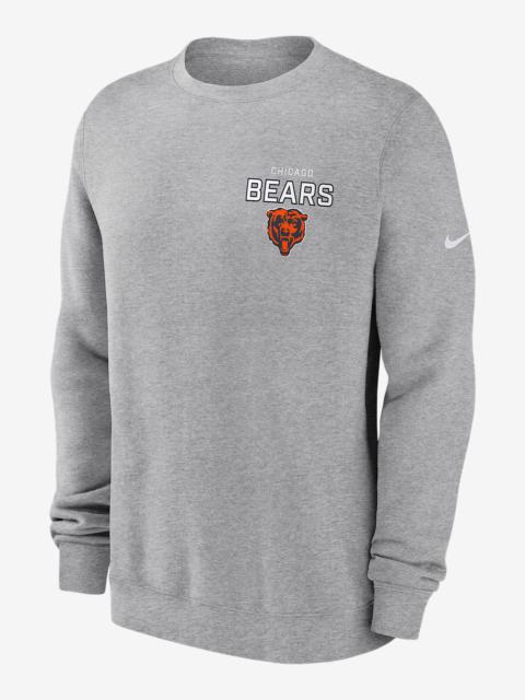 Nike Chicago Bears Draw Block Club Men's Nike NFL Pullover Crew