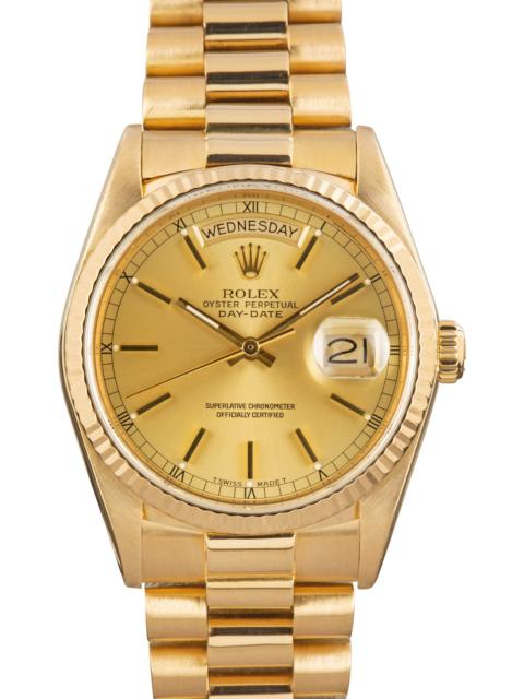 ROLEX Used Rolex Day-Date 18038 Champagne