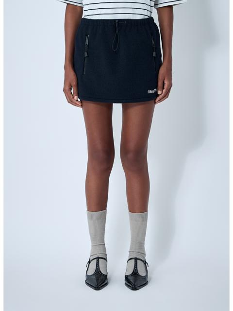 Miu Miu Miu Miu Women Logo Motif Mini Skirt