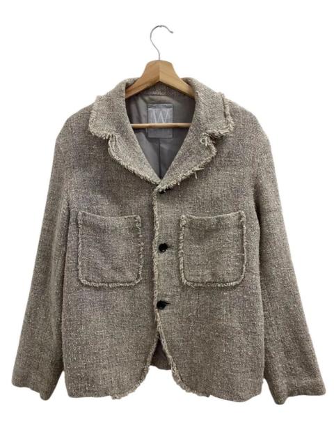 Yohji Yamamoto WORKSHOP YOHJI YAMAMOTO FRINGED BOUCLE JACKET 