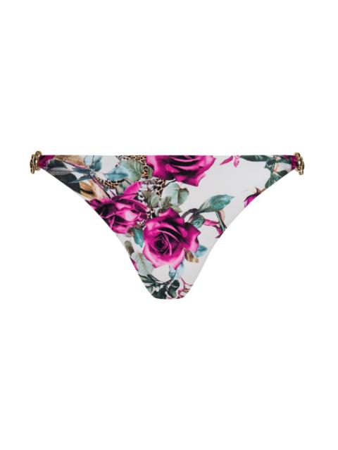 L'AGENCE Violet String Bikini Bottom