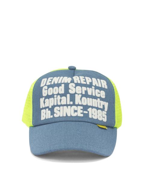Kapital Kapital Denim Repair Service Trucker Hat