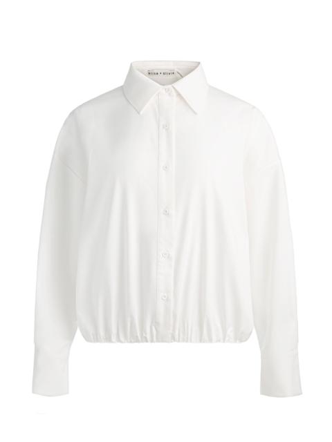 Alice + Olivia TOBIE CINCHED BUTTON DOWN
