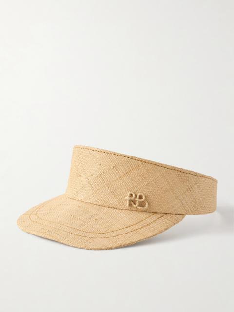 RUSLAN BAGINSKIY Embroidered Straw Visor