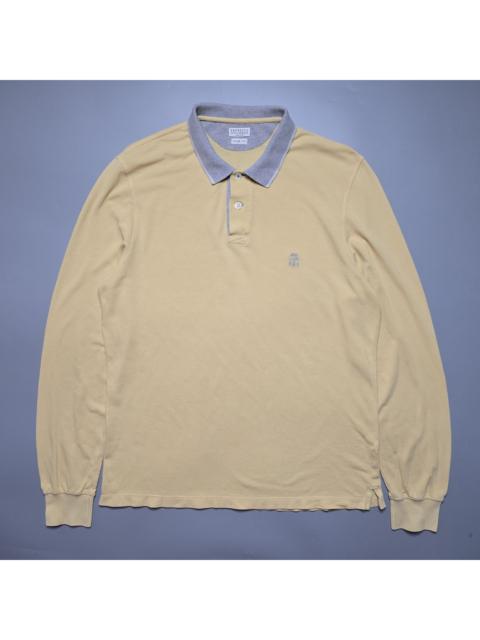 Brunello Cucinelli Brunello Cucinelli - Logo Pique Longslevee Polo