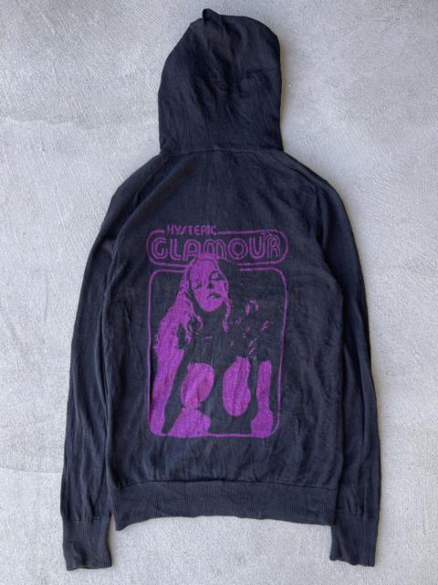 Vintage - STEAL! 2000s Hysteric Glamour Nude Girl Logo Knit Zip Hoodie