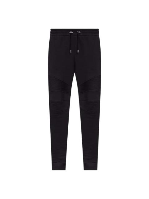 Balmain Balmain Logo Print Cotton Sweatpants