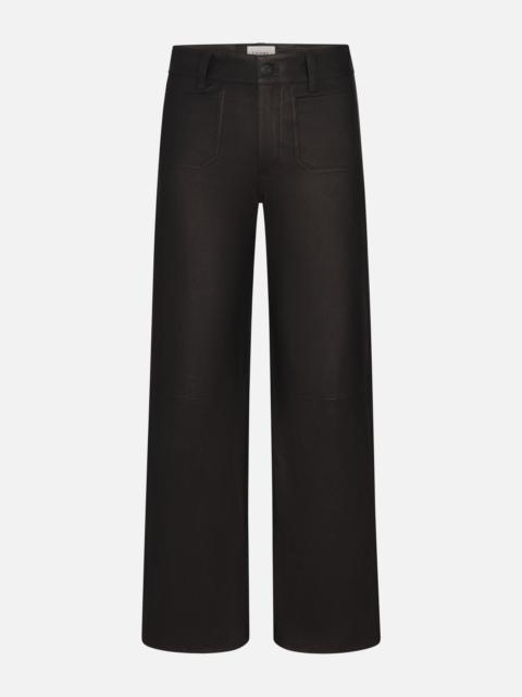 FRAME Le Slim Palazzo Modernist Pocket Leather in Black