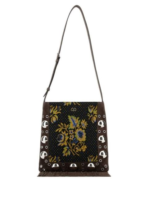 Valentino Valentino Garavani Men Embroidered Jacquard Nellcã´Te Shoulder Bag