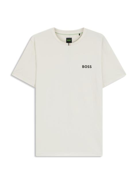 BOSS SLIM-FIT T-SHIRT IN STRETCH PIQUÉ WITH ODOR CONTROL