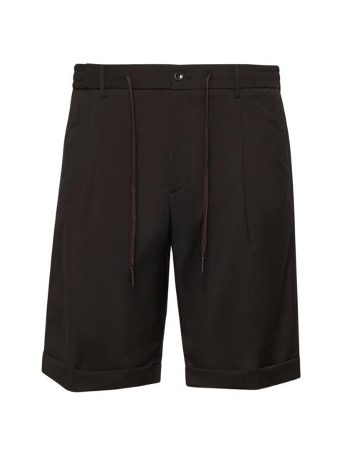 TAGLIATORE - Tagliatore Men Brown Virgin Wool Icoman Bermuda Shorts