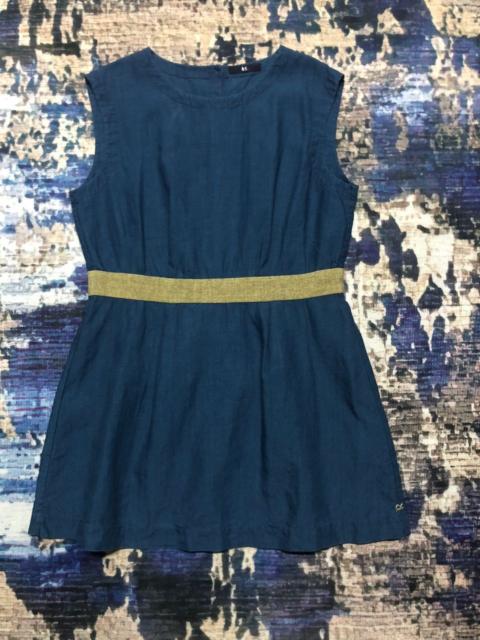 Other Designers 45R By 45rpm Cotton Linen Sleeveless Mini Dress