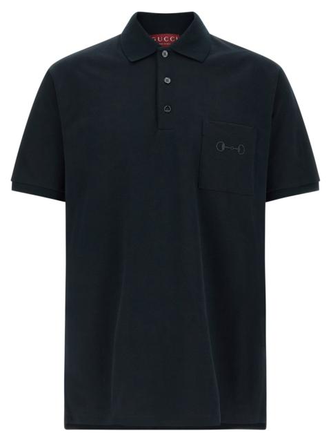 GUCCI Gucci Men 'Morsetto' Embroidery Polo Shirt