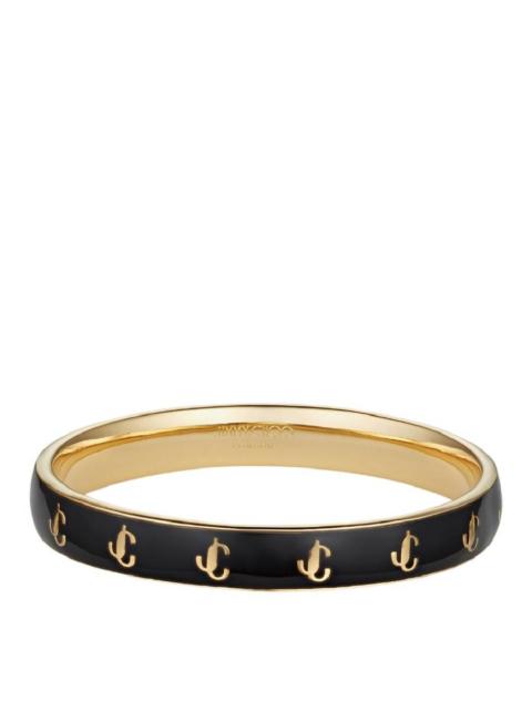 JIMMY CHOO Jimmy Choo JC Enamel Metal and Amber Bangle