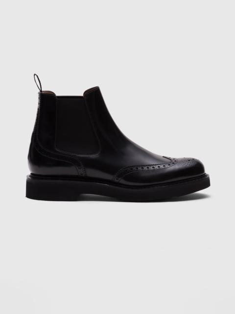 Polished Fumè Chelsea Boot