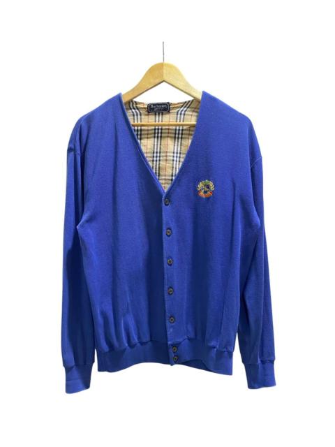 Burberry Vintage Burberry Cardigan Embroidery Logo Lining Novacheck