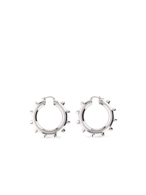 Jil Sander spike-embellished hoop earrings