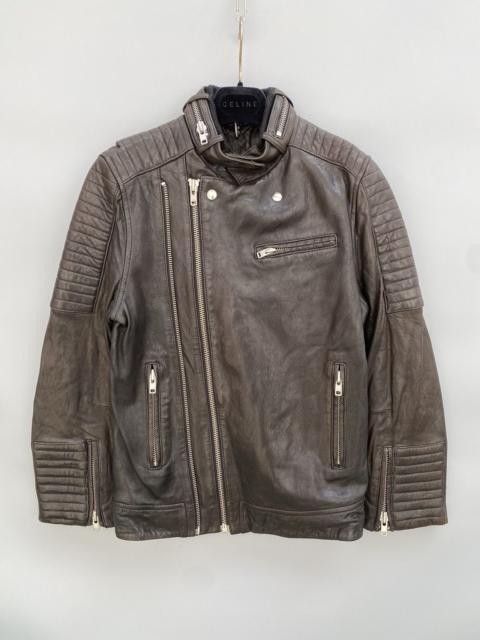 Other Designers Iro Lucas Double Zipper Biker Leather Jacket