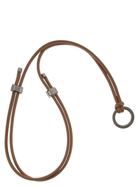 Brunello Cucinelli Brunello Cucinelli Women Leather Glasses Cord With Pendant