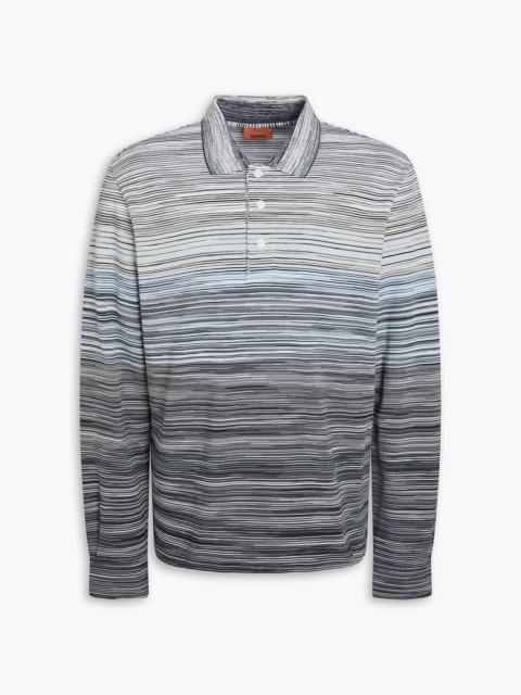 Missoni Space-dyed cotton-piqué polo shirt