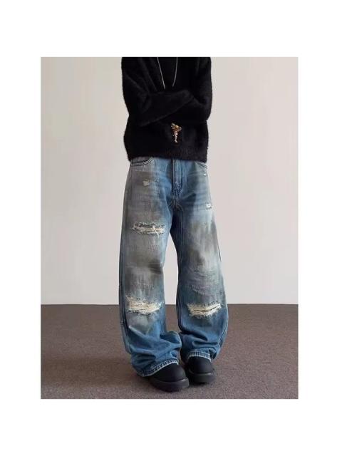 Other Designers Ripped Jeans Loose Straight Leg