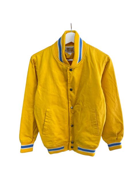 Other Designers Vintage - 💥 80s BAMA RUSSELL ATHLENTIC VARSITY JACKET SNAP BUTTON