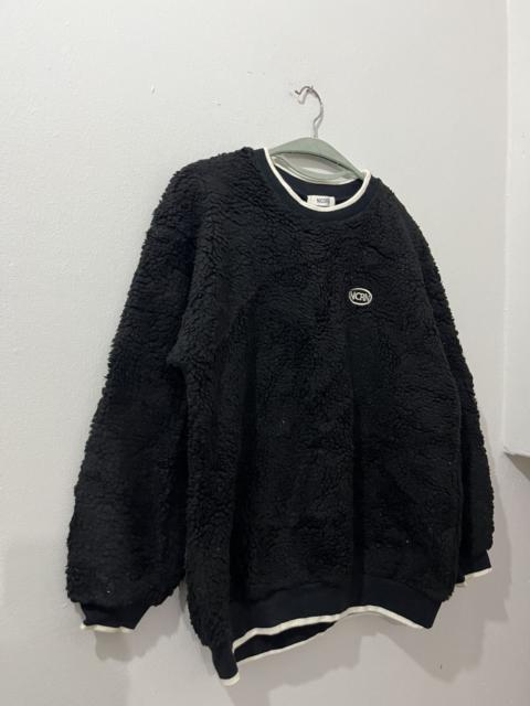 Other Designers Designer - 💥NICORON NCRN OVAL LOGO Deep Pile Fleece Pullover Sweatshirt