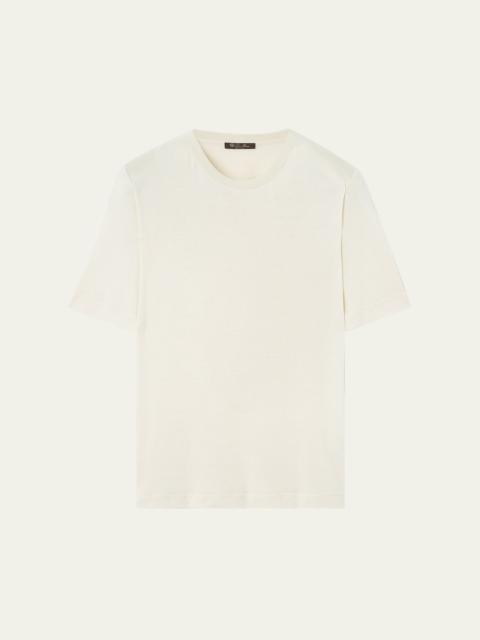 Men's Mazzorbo Silk and Cotton Crewneck T-Shirt