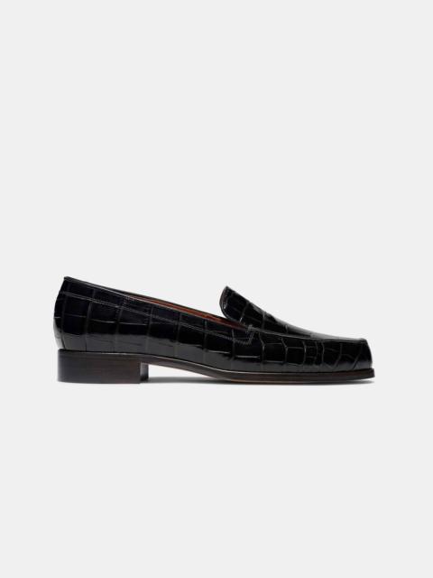 Emme Parsons DANIELLE IN BLACK EMBOSSED CROC
