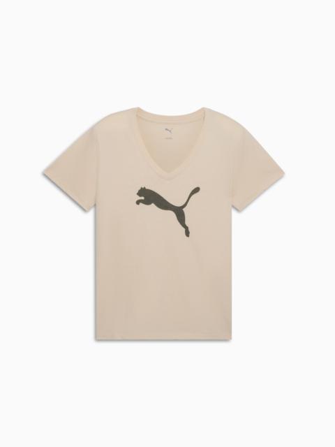 PUMA Graphic Pebble V-Neck Tee Women