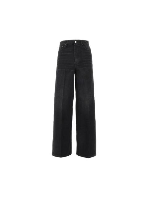 TOTEME Toteme Organic Cotton Wide Leg Jeans Black Women