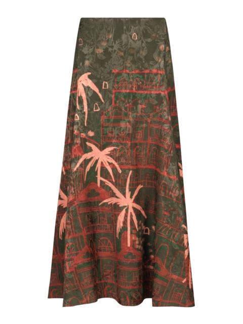 Johanna Ortiz Encanto De Isla Maxi Skirt multi