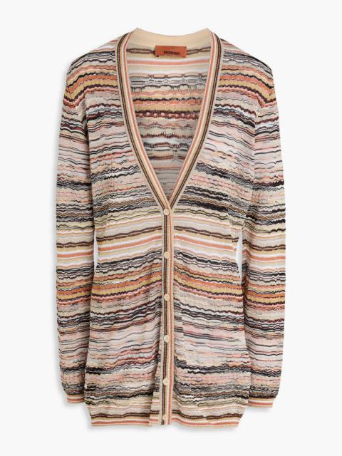 Missoni Metallic crochet-knit cardigan