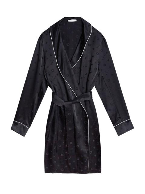 Fleur du Mal Silk Jacquard Robe