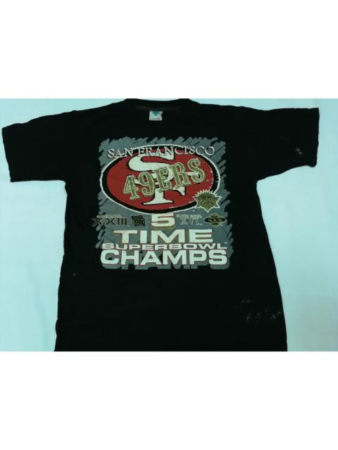 Other Designers Vintage - Rare 90s 49ers 5 Time Superbowl Champs Tee