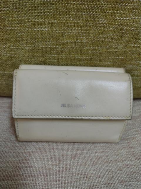 Jil Sander JIL SANDER SMALL BUTTON PURSE GENUINE LEATHER MADE IN ITALY