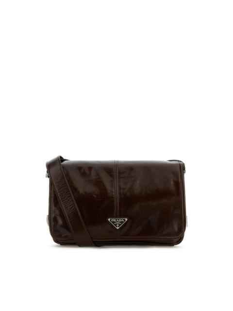Prada Prada Chocolate Leather Crossbody Bag